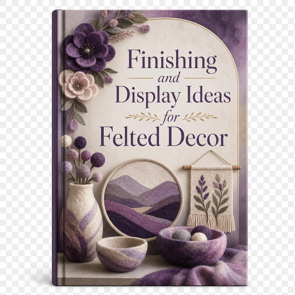 Finishing and Display Ideas for Felted Decor